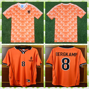 复古球衣88/98年世界杯荷兰橙色 巴斯滕博格坎普古利特足球服单件