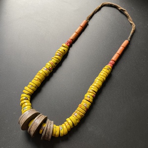 古董土库曼游牧老琉璃项链老铜小象吊坠老物件配件首饰q邓丽远158