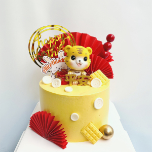 老虎年新年儿童生日蛋糕男孩女孩动物奶油宝宝新鲜北京同城配送