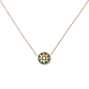 迪奥八芒星罗盘项链