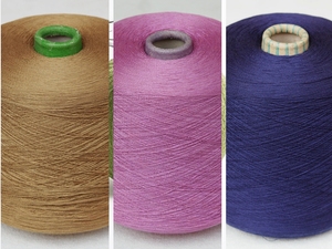 意大利真丝棉混纺   进口丝棉线   手工线