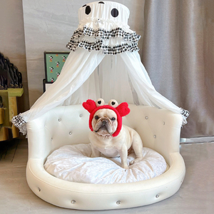 狗狗公主床狗床小型犬宠物床可拆洗约克夏马尔济斯狗窝防水沙发窝