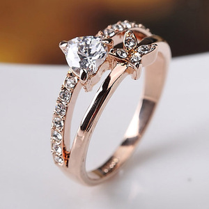 戒指女时尚个性装饰潮玫瑰金复古高级感网红食指指环小众设计戒子