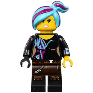 乐高lego 乐高大电影2 人仔 tlm186 露西 染发版 双面表情 70837
