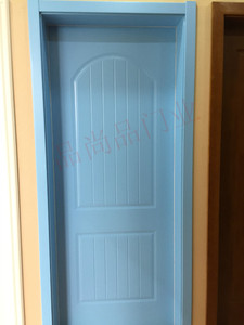 成都地中海蓝色室内套装纯实木门美式烤漆原木卧室房门简欧定制门