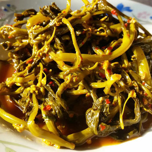 新货云南临沧特产老坛腌菜傣味米线调料酸菜油菜花水腌菜下饭菜酱