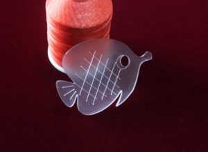 小鱼系列 刺子绣工具 亚克力模板 抠图裁剪工具