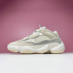 椰子鞋男鞋女鞋yeezy500 700v2老爹鞋增高厚底运动休闲跑步鞋骨白