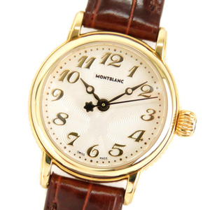 montblanc万宝龙18k黄金石英女表二手表瑞士手表原装正品