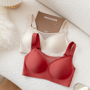 100e加宽肩带不勒肩 胖mm大码文胸大胸显小运动内衣全罩杯防下垂