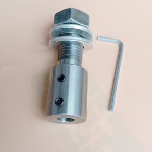 电机轴连接杆延长加长杆转接杆10毫米内孔固定砂轮锯片精钢数控车