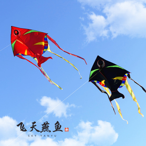 2021新款燕鱼风筝潍坊风筝成人儿童风筝易飞大型风筝线轮套餐包邮