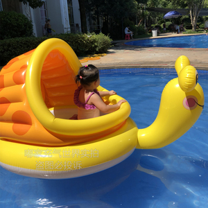 婴幼儿水上浮床儿童游泳圈宠物小船浮排气垫充气游泳池海洋球池