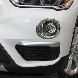 宝马新x1雾灯框 x1灯眉亮条 x1前雾灯罩 2019款x1装饰 x1内饰改装