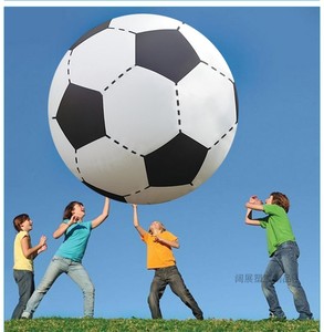 充气超大足球沙滩球充气足球宝宝球儿童玩具足球幼儿亲子活动足球