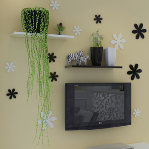 3d立体花朵墙贴浪漫卧室床头装饰客厅电视背景墙壁贴可移除贴饰