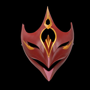 万圣节原神达达利亚元神周边cos二次元派对舞会装扮树脂面具