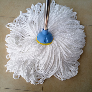 嘉虹圆头白色超细纤维纯棉拖布超强吸水棉线拖把特价包邮