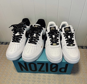 适配air force 1 low双钩黑白金色腰果花泼墨鸳鸯空军一号af1鞋带