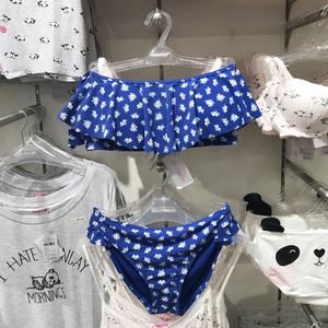 6ixty8ight国内正品代购 68比基尼套装性感一字肩荷叶边泳衣泳裤