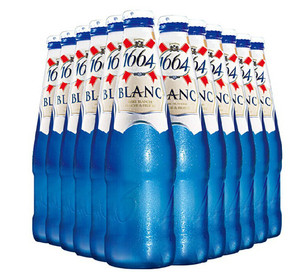 淘宝法国啤酒 凯旋1664啤酒法国1664白啤酒蓝瓶330mlx24瓶/箱