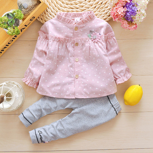 婴幼儿童装02女童公主裙套装秋季1-3岁4衣服女宝宝秋装纯棉两件套