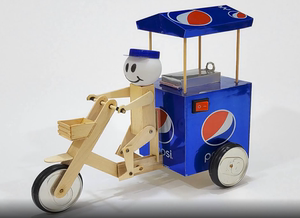 用易拉罐制作机器人三轮车材料包学生环保废物再利用科技手工作业