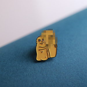 荷兰leon karssen蓝污猫 恶搞抱pp胸针 波浪猫胸针booty pin现货