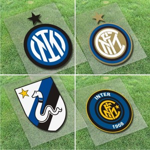 汽车贴纸 反光国际米兰新队徽 经典老队徽 蛇精灵 车门车尾油箱贴