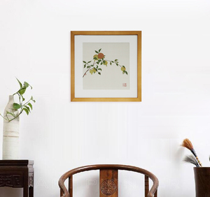 缂丝石榴镜框画装饰画客厅卧室挂画壁画苏州特色纯手工艺