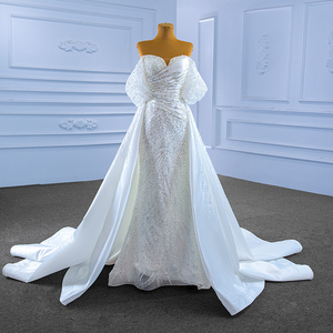 2023新款新娘主婚纱鱼尾显瘦结婚出门纱仙气名媛宴会晚会演出礼服