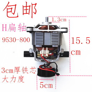 破壁机电机马达通用1.3cm扁轴9530沙冰机料理机高速反转电机配件