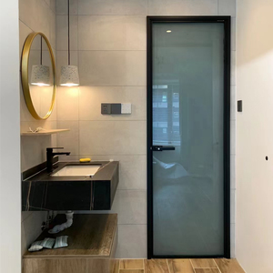 厕所隔断黑色玻璃