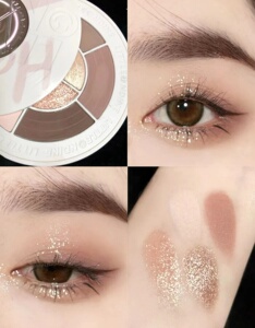 小奥汀黑胶粉胶白胶唱片眼影盘大地粉紫色哑光迪士尼合作款03 06