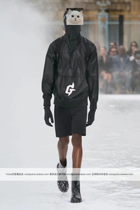 正品代购 Givenchy纪梵希23春夏秀款黑色大logo连帽时尚男款卫衣