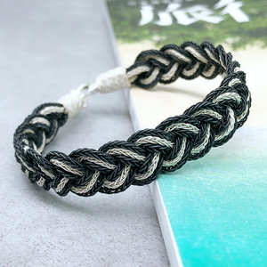 土耳其999足银编织手链男单身简约古法手工纯银女复古宫廷年轻款