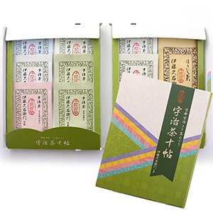 日本京都伊藤久右卫门宇治玉露煎茶烘培茶玄米茶10种组合 *2盒