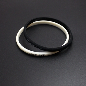 欧美健身运动潮牌lvft个性细硅胶橡胶能量信仰情侣款手环男女首饰