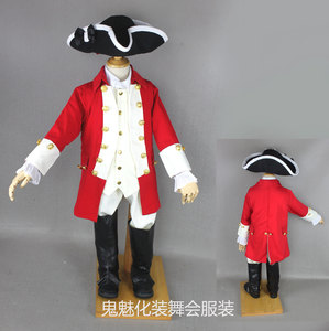 万圣节儿童服装/儿童将军服装/公爵服/儿童18世纪英国将军服装