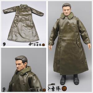 威龙1:6兵人模型二战德军宪兵冬季厚款大衣风衣外套大衣