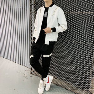 矮小个子170男装搭配160cm男生穿搭衣服帅气显高一套装秋季斤外套