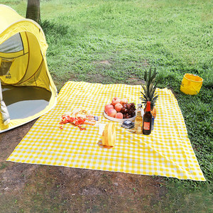 一次性户外野餐布防水加厚塑料郊游桌布烧烤野营台布ins风 野餐垫