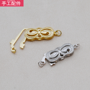 925银项链接头扣连接扣头断链修复扣手链扣diy配件手工材料