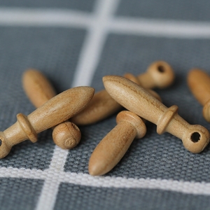 桃刻棒槌大棒宝宝配件挂件桃木棒槌圆头天然纯手工材料包配件