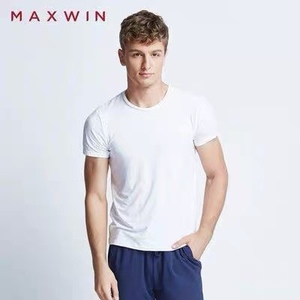 maxwin马威男士极度凉感短袖T恤非全棉 上身舒适满三件包邮不退换