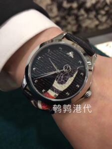 香港专柜正品古琦gucci男女表手表灵蛇系列ya1264007
