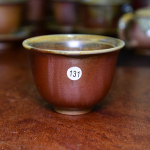 120ml柴烧柴烧杯花神杯 郭锦山纯手工不上釉松柴烧茶杯茶器个人杯