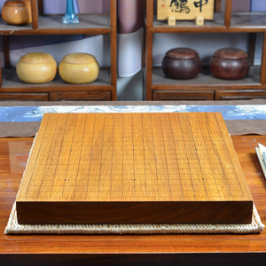 弈流新品5cm楸木棋盘中式棋具大规格实木玉子纹楸本色大号围棋盘