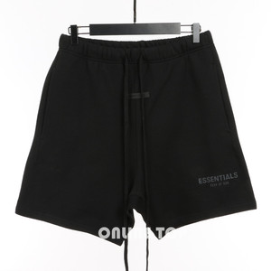 fear of god fog essentials新款复线3m反光字母加绒短裤五分裤男