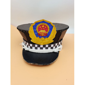 纸板箱创意手工帽 变废为宝环保幼儿园小制作 职业帽子万圣节成品